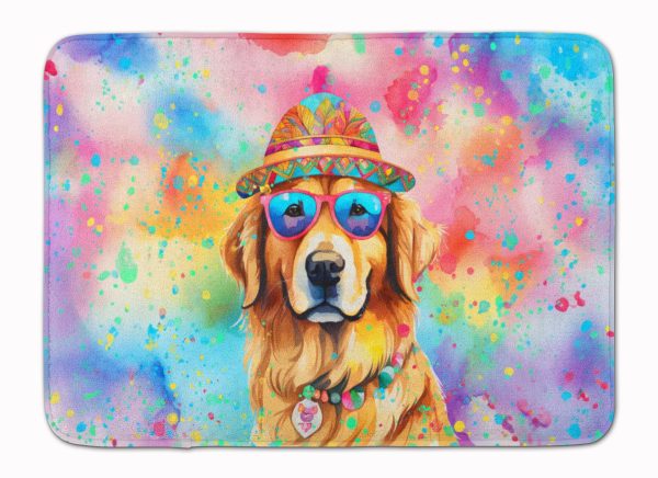 Golden Retriever Hippie Dawg Memory Foam Kitchen Mat Online now