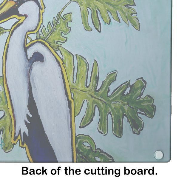Jungle Fever Heron Glass Cutting Board Hot on Sale - Image 5