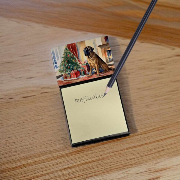 Mastiff Cozy Christmas Sticky Note Holder Supply - Image 2