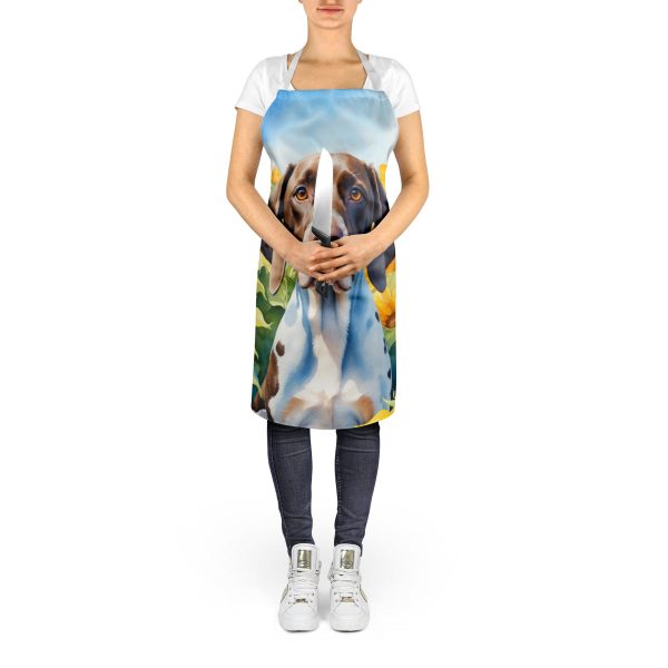 Pointer in Sunflowers Apron Hot on Sale - Image 5