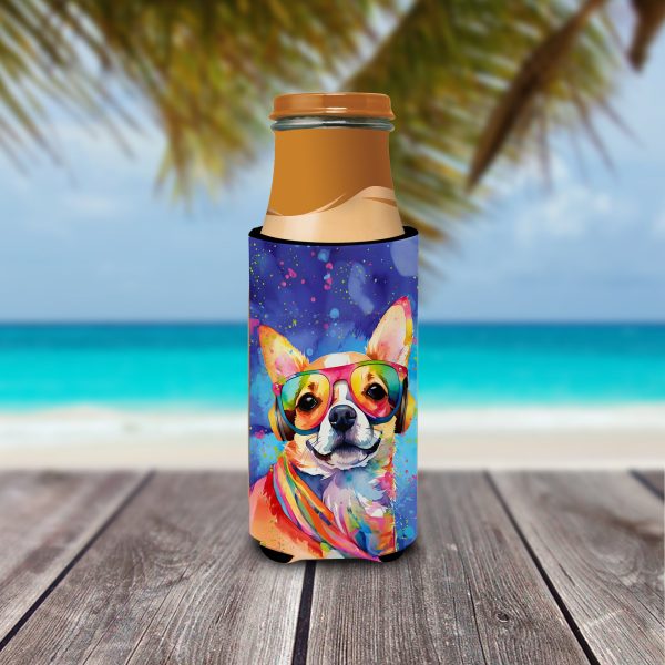 Chihuahua Hippie Dawg Hugger for Ultra Slim Cans Fashion - Image 3