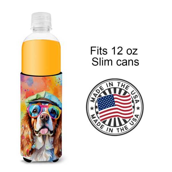 Cavalier Spaniel Hippie Dawg Hugger for Ultra Slim Cans For Sale - Image 4