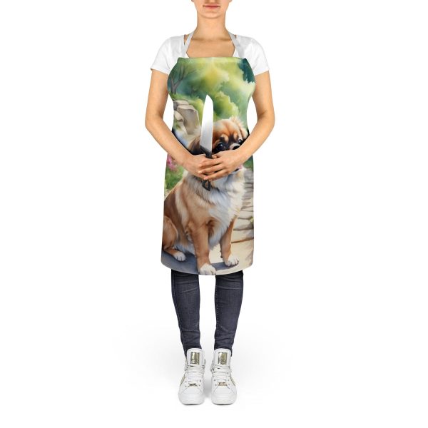 Tibetan Spaniel Spring Path Apron Online - Image 5