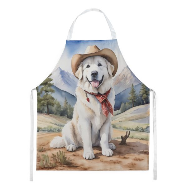 Great Pyrenees Cowboy Welcome Apron For Cheap