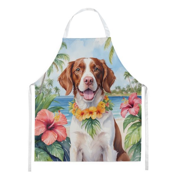Brittany Spaniel Luau Apron Discount