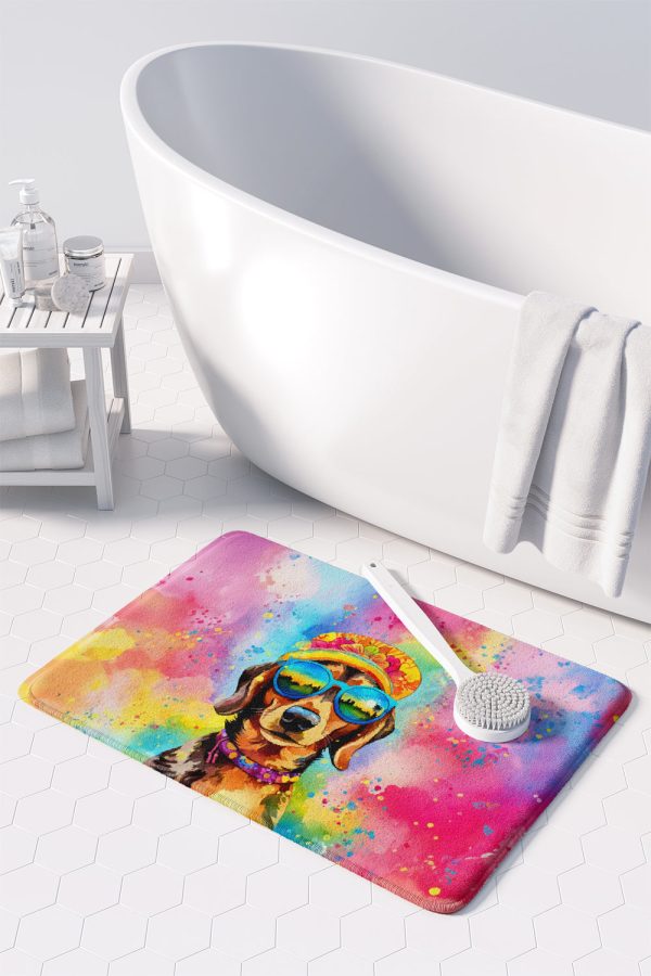 Dachshund Hippie Dawg Memory Foam Kitchen Mat Online - Image 3