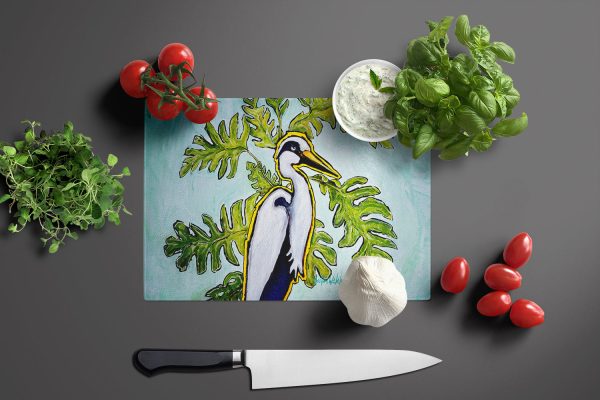 Jungle Fever Heron Glass Cutting Board Hot on Sale - Image 3