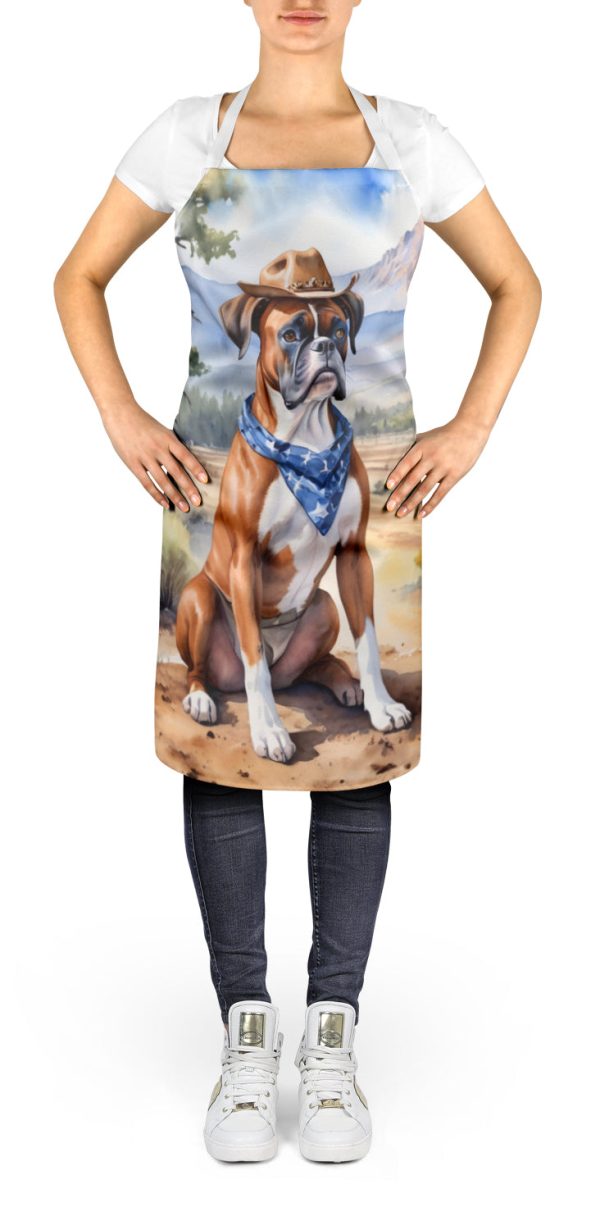 Boxer Cowboy Welcome Apron Sale - Image 2