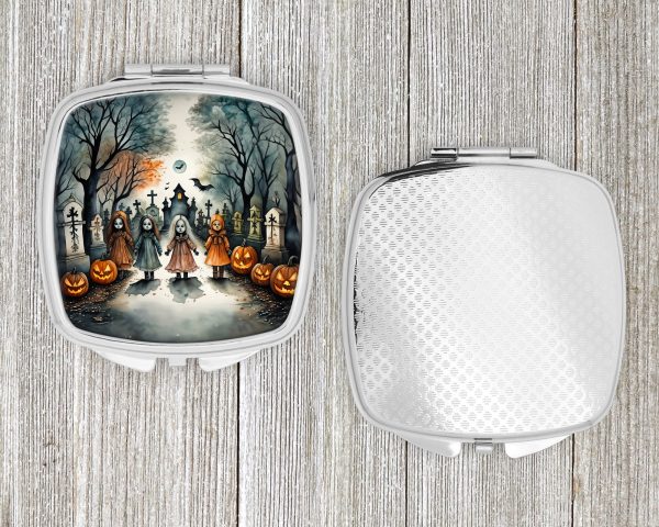 Creepy Dolls Spooky Halloween Compact Mirror Online - Image 4