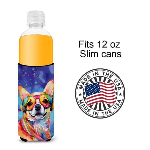 Chihuahua Hippie Dawg Hugger for Ultra Slim Cans Fashion - Image 4