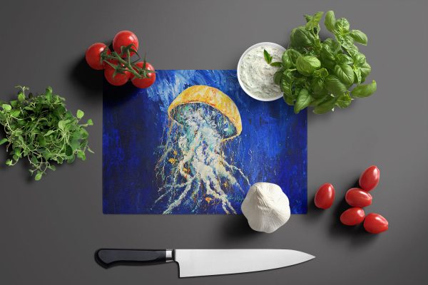 Free Fall Jellyfish Glass Cutting Board Online Sale - Image 3
