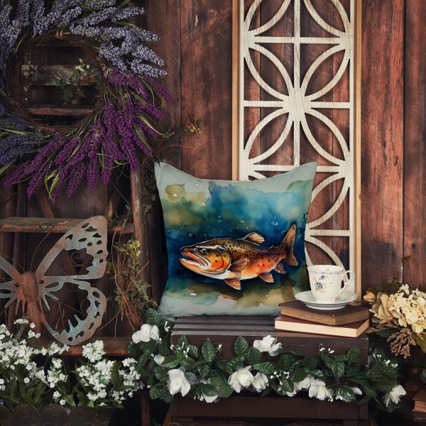 Brown Trout Throw Pillow Online - Image 5