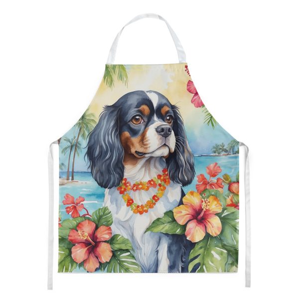 Cavalier Spaniel Luau Apron Cheap
