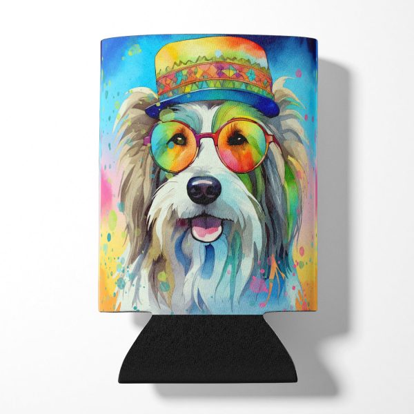 Bearded Collie Hippie Dawg Can or Bottle Hugger For Discount