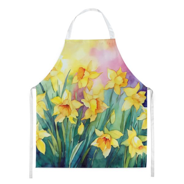 Daffodils in Watercolor Apron Hot on Sale