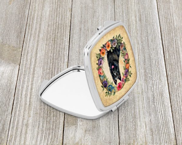 Belgian Sheepdog and Flowers Compact Mirror Supply - Image 2