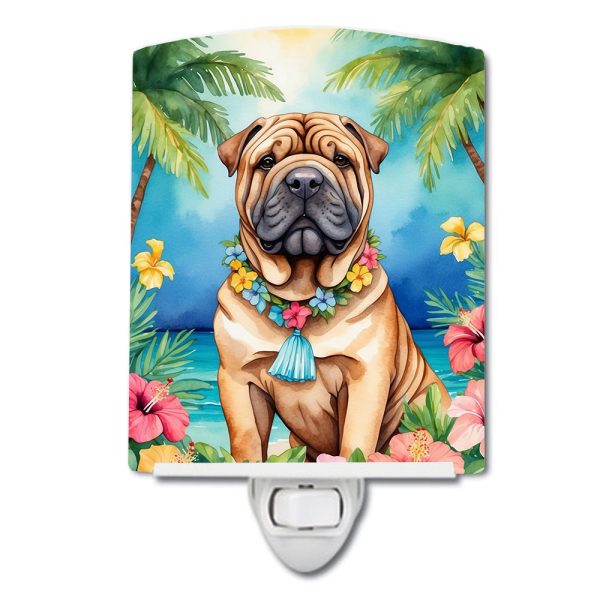 Shar Pei Luau Ceramic Night Light Supply