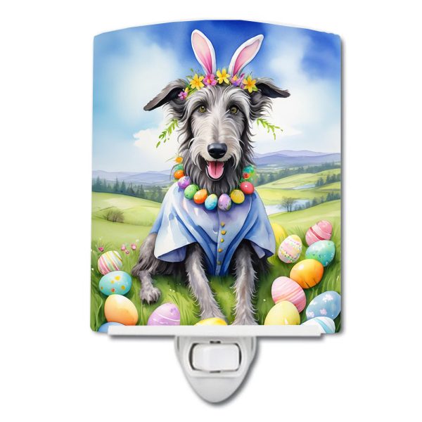 Scottish Deerhound Easter Egg Hunt Ceramic Night Light Hot on Sale