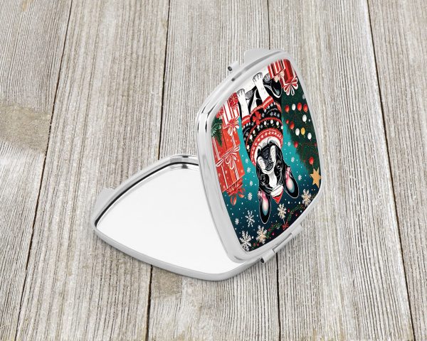 French Bulldog Christmas Compact Mirror Sale - Image 2