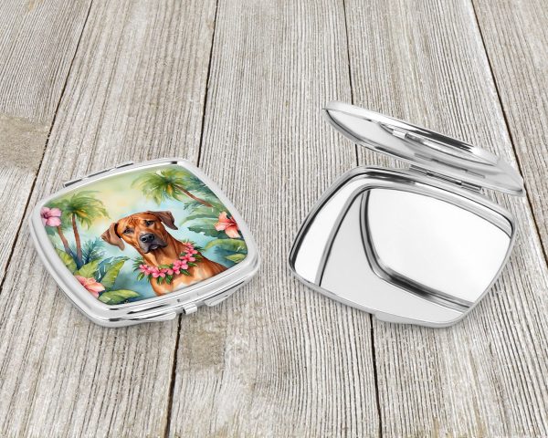 Rhodesian Ridgeback Luau Compact Mirror Hot on Sale - Image 3