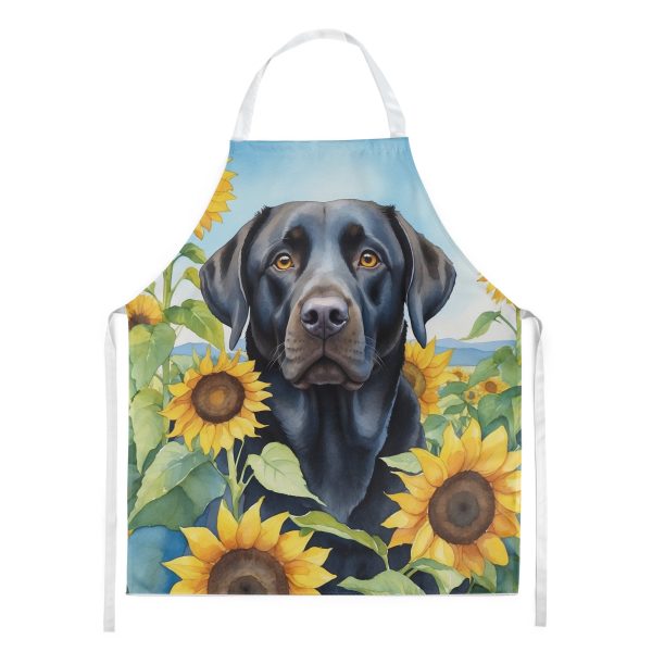 Labrador Retriever in Sunflowers Apron Cheap