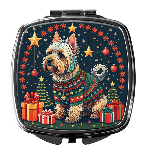 Silky Terrier Christmas Compact Mirror Cheap