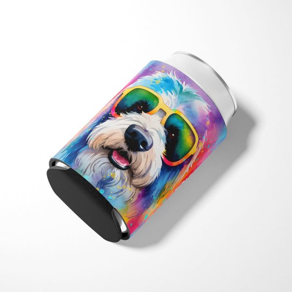 Old English Sheepdog Hippie Dawg Can or Bottle Hugger Online Sale - Image 3