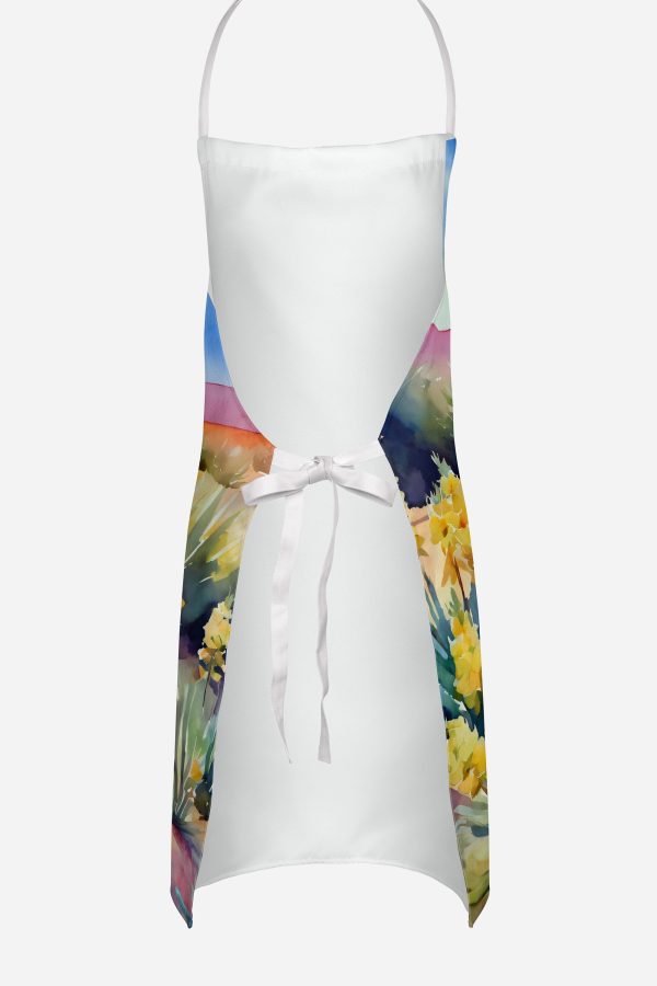 New Mexico Yucca Flower in Watercolor Apron Online now - Image 4