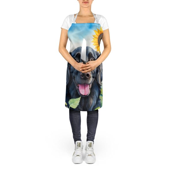 Flat-Coated Retriever in Sunflowers Apron Fashion - Image 5