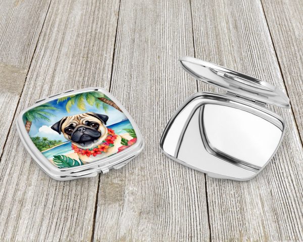 Pug Luau Compact Mirror Online - Image 3