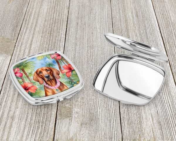 Redbone Coonhound Luau Compact Mirror Online Hot Sale - Image 3