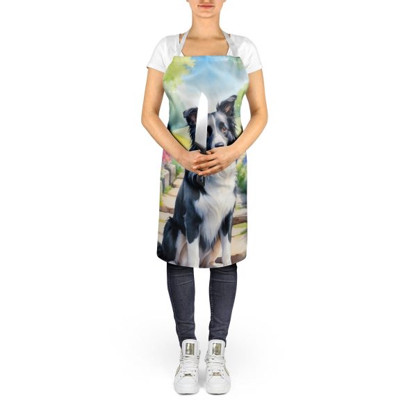 Border Collie Spring Path Apron For Sale - Image 5