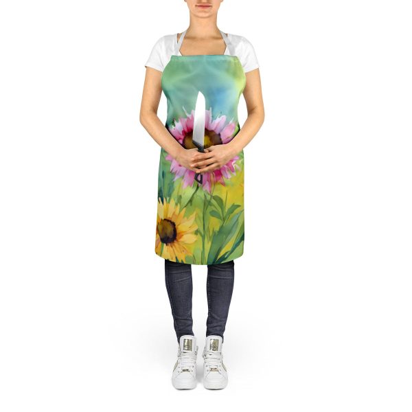 Kentucky Goldenrod in Watercolor Apron on Sale - Image 5