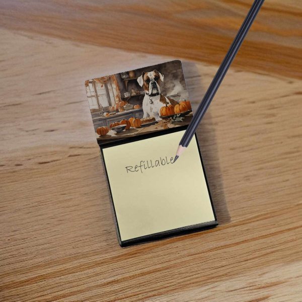 Boxer Fall Kitchen Pumpkins Sticky Note Holder Supply - Image 2