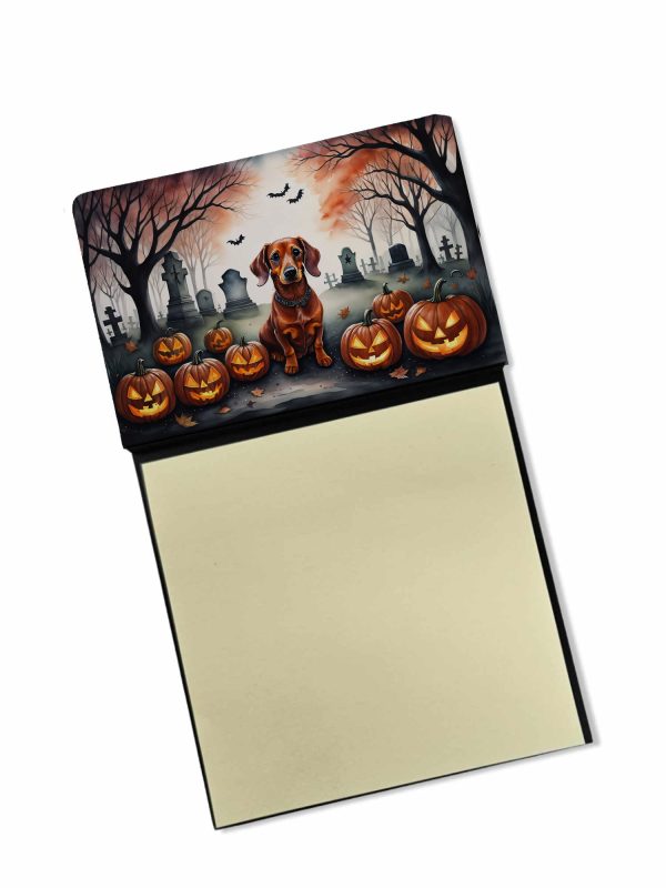 Dachshund Spooky Halloween Sticky Note Holder Supply