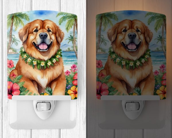 Tibetan Mastiff Luau Ceramic Night Light Sale - Image 2