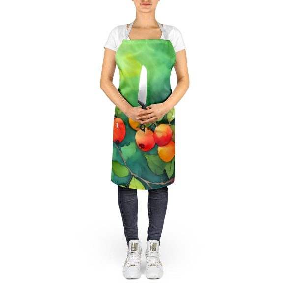 Missouri Hawthorns in Watercolor Apron on Sale - Image 5