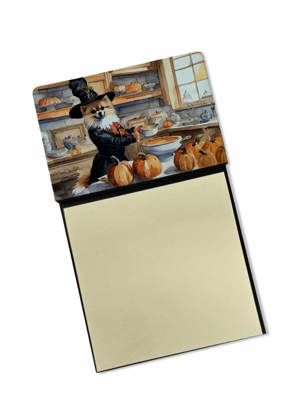 Pomeranian Fall Kitchen Pumpkins Sticky Note Holder Online Sale