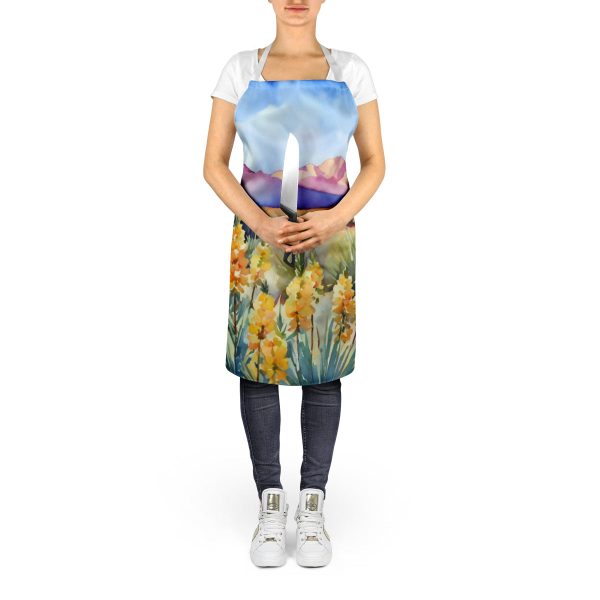 New Mexico Yucca Flower in Watercolor Apron Online now - Image 5