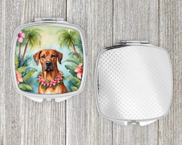 Rhodesian Ridgeback Luau Compact Mirror Hot on Sale - Image 4