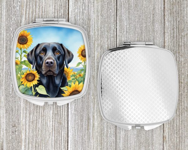 Labrador Retriever in Sunflowers Compact Mirror Fashion - Image 4