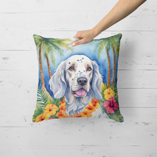 English Setter Luau Throw Pillow For Cheap - Image 2