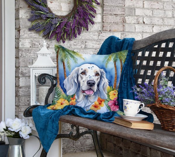 English Setter Luau Throw Pillow For Cheap - Image 4