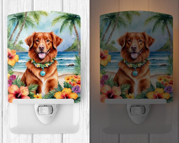 Nova Scotia Duck Tolling Retriever Luau Ceramic Night Light Cheap - Image 2