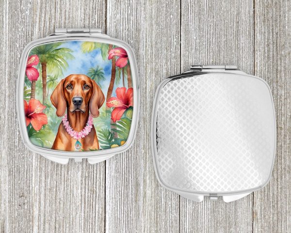 Redbone Coonhound Luau Compact Mirror Online Hot Sale - Image 4