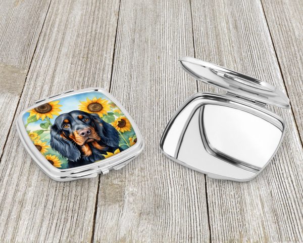 Gordon Setter in Sunflowers Compact Mirror Online - Image 3