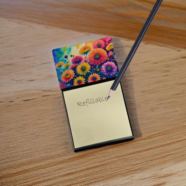 Chrysanthemums in Color Sticky Note Holder Online - Image 2