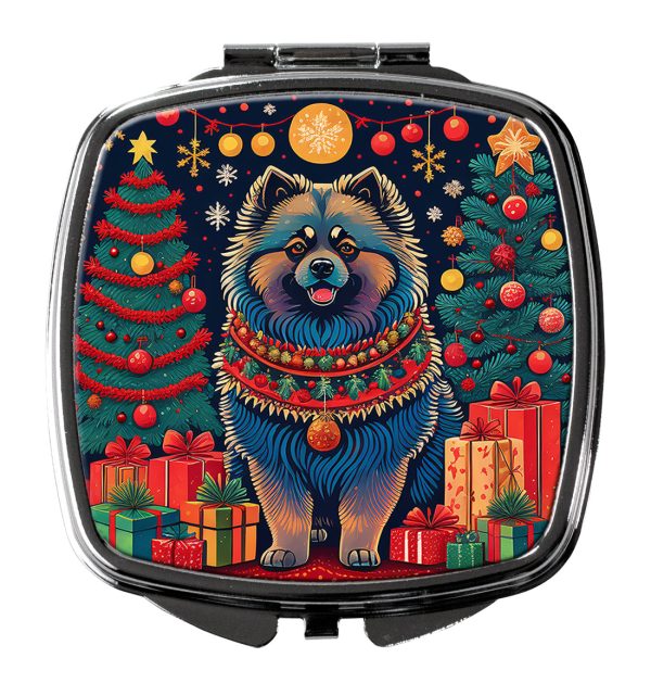 Keeshond Christmas Compact Mirror Hot on Sale