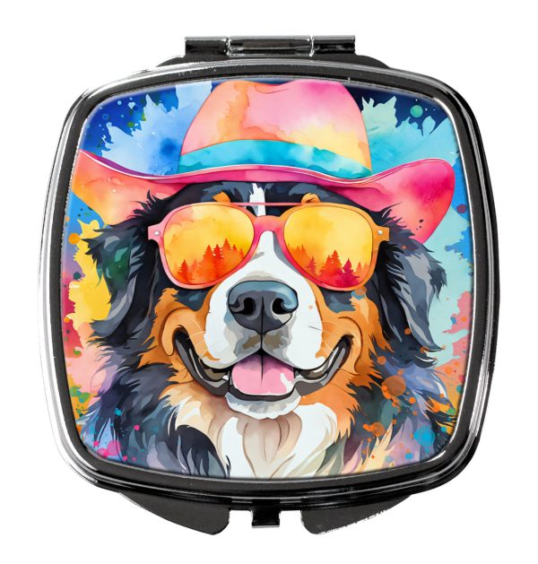 Bernese Mountain Dog Hippie Dawg Compact Mirror Discount