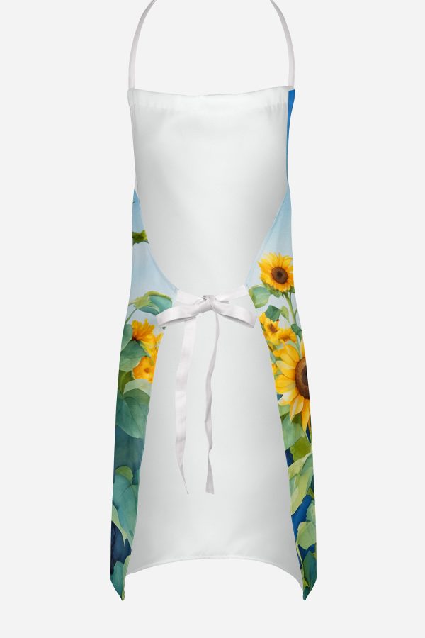 Goldendoodle in Sunflowers Apron Online now - Image 4